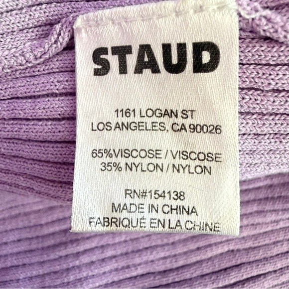 STAUD Iris Multi Shoko Sweater Midi Dress color block Size Small 23795 - Picture 10 of 12